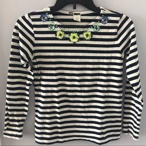 CREW CUTS striped shirt with jewels